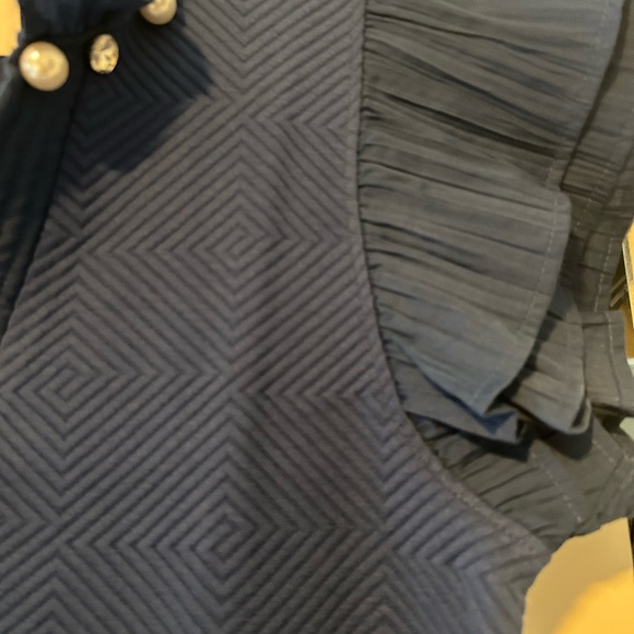 Simply Southern Royal Blue Dress with Pearl and Rhinestone Accents - Picture 3 of 7